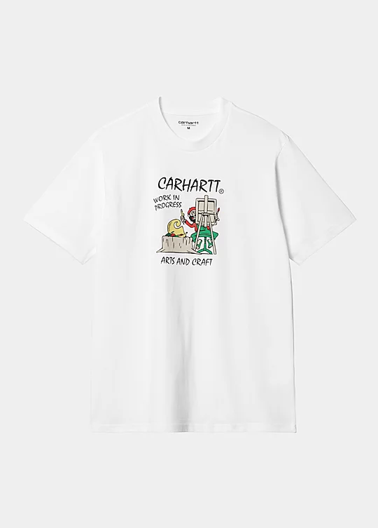 Carhartt WIP Short Sleeve Art Supply T-Shirt en Blanco