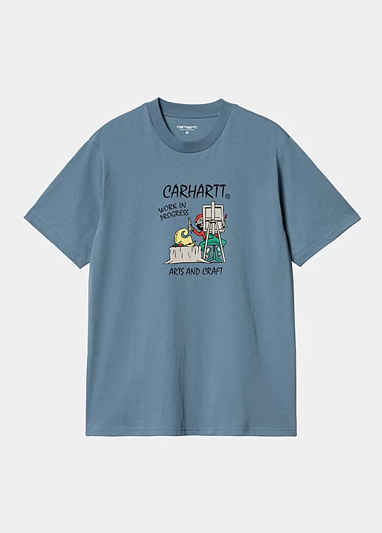 Carhartt WIP Short Sleeve Art Supply T-Shirt in Blue