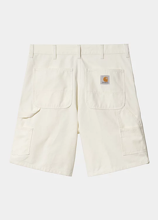 Carhartt WIP Double Knee Short in Bianco