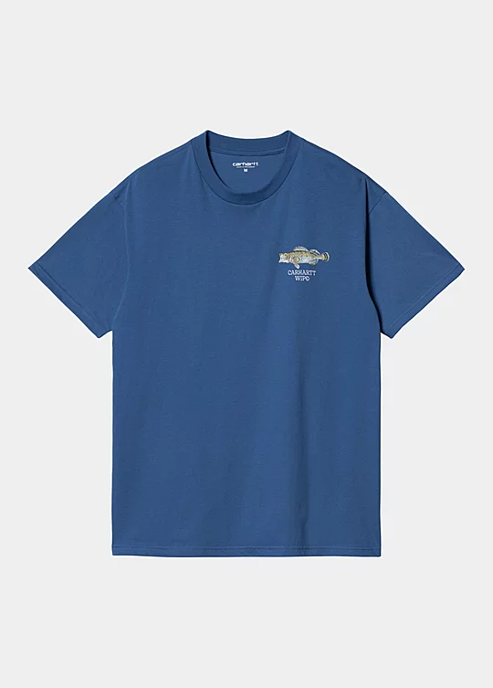 Carhartt WIP Short Sleeve Fish T-Shirt in Blau