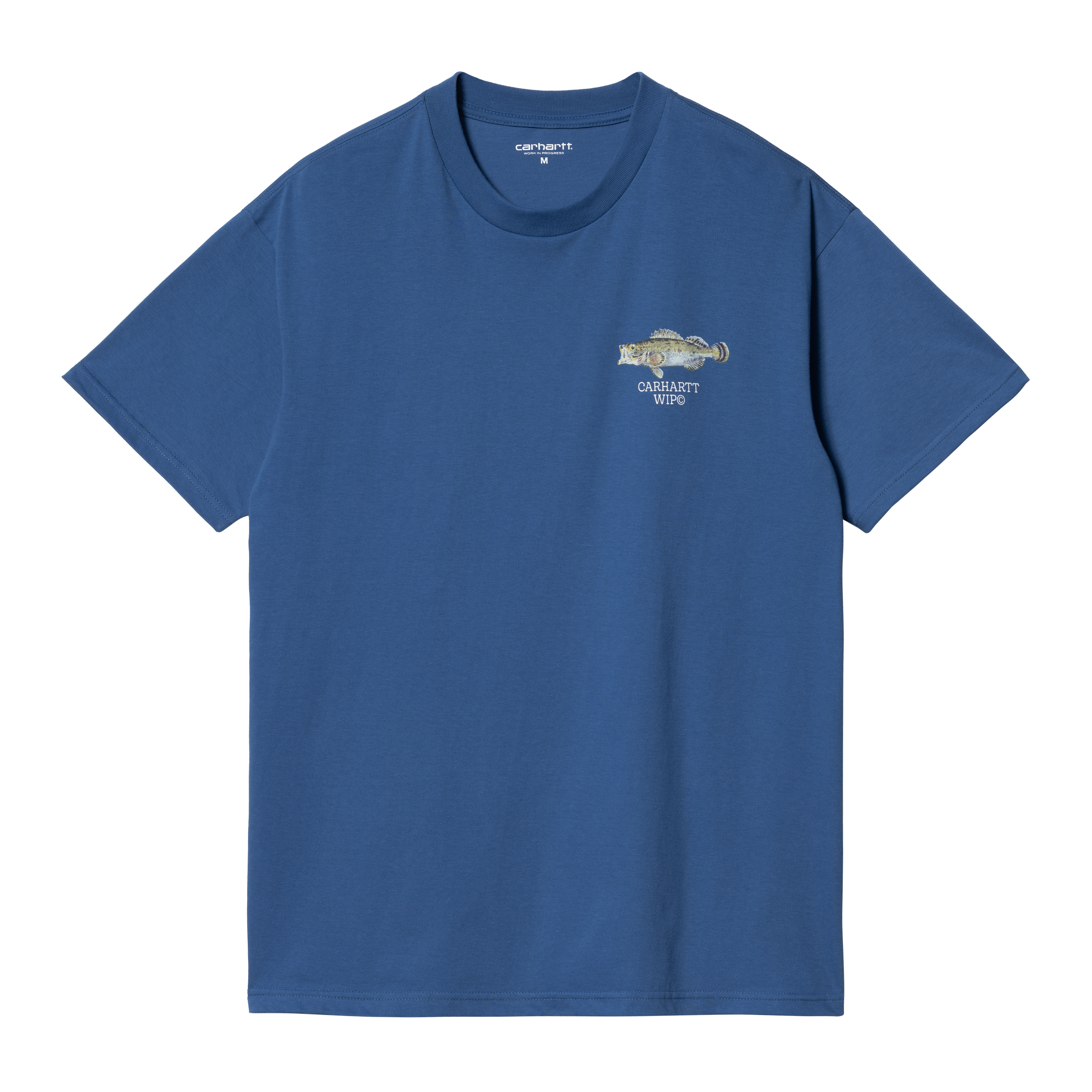 Carhartt WIP Short Sleeve Fish T-Shirt in Blue