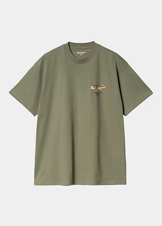 Carhartt WIP Short Sleeve Fish T-Shirt in Green