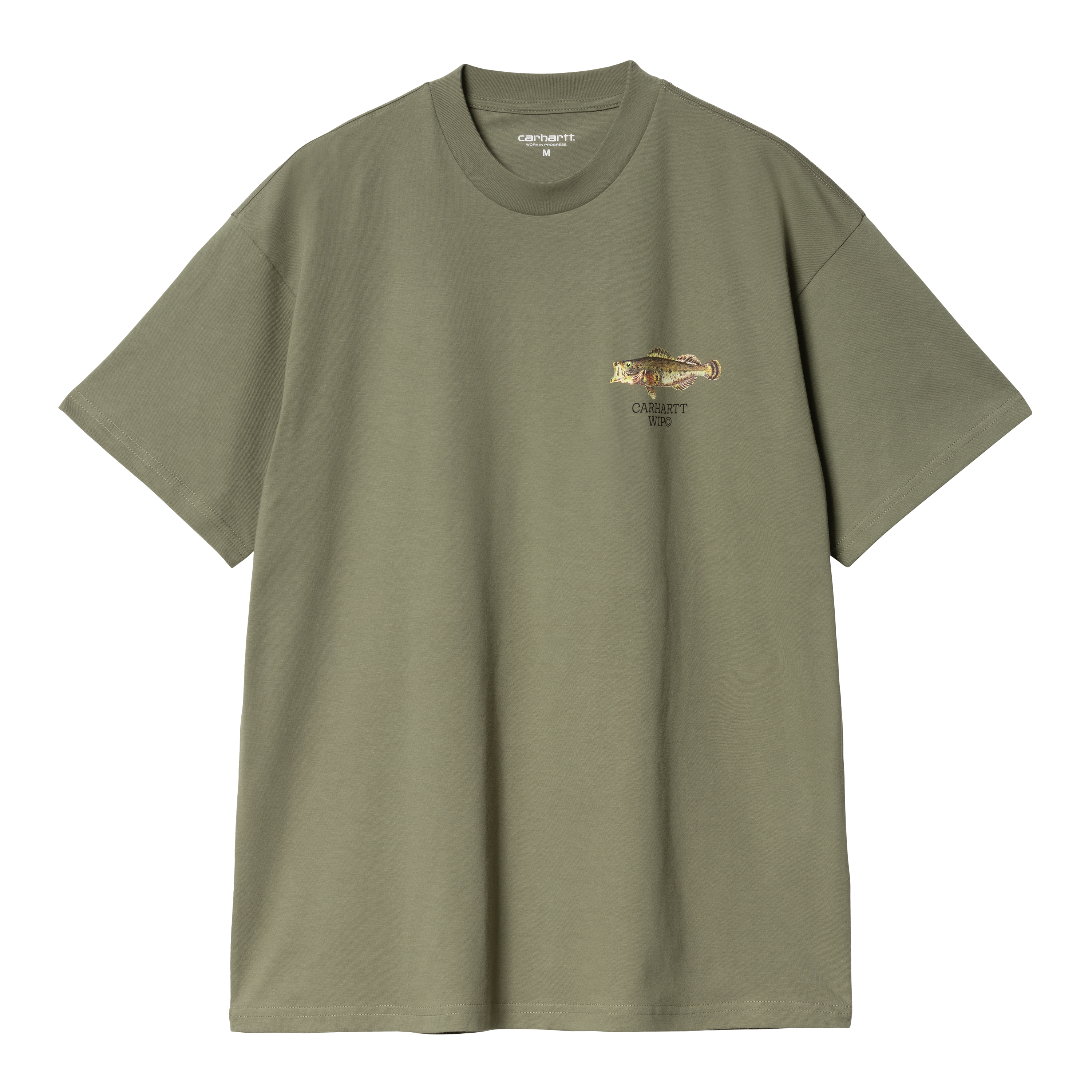 Carhartt WIP Short Sleeve Fish T-Shirt in Verde