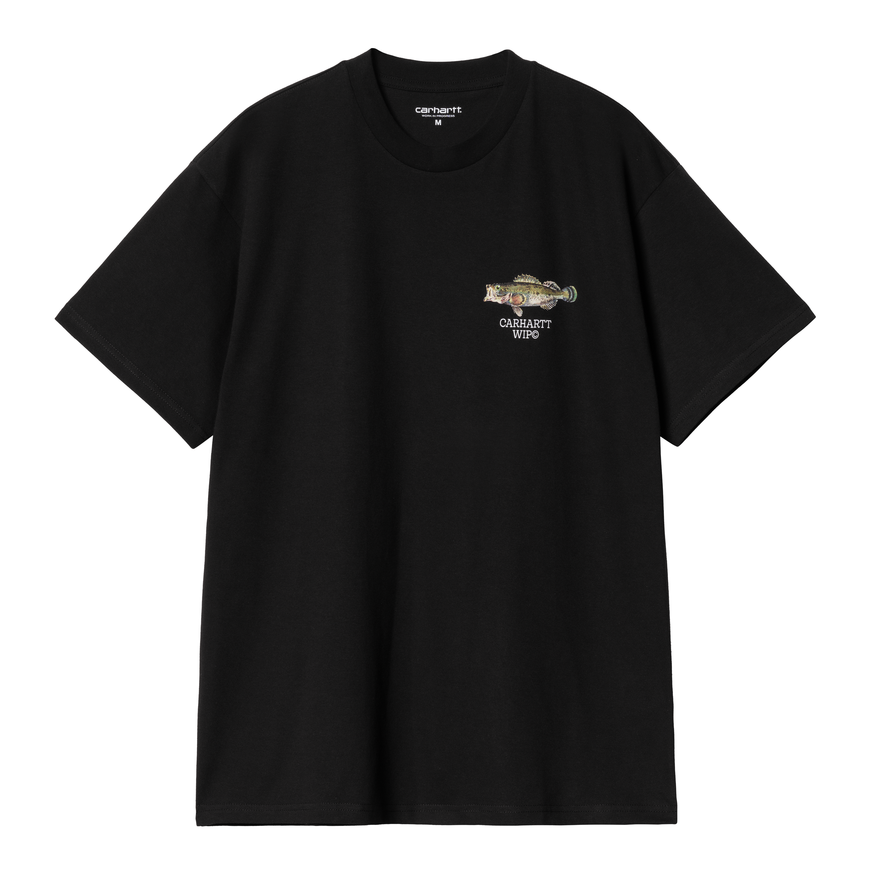 Carhartt WIP Short Sleeve Fish T-Shirt in Black