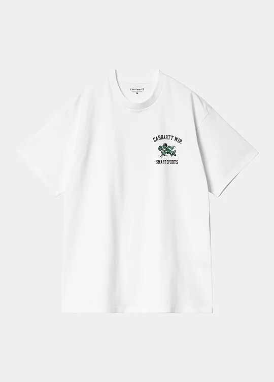 Carhartt WIP Short Sleeve Smart Sports T-Shirt in Bianco