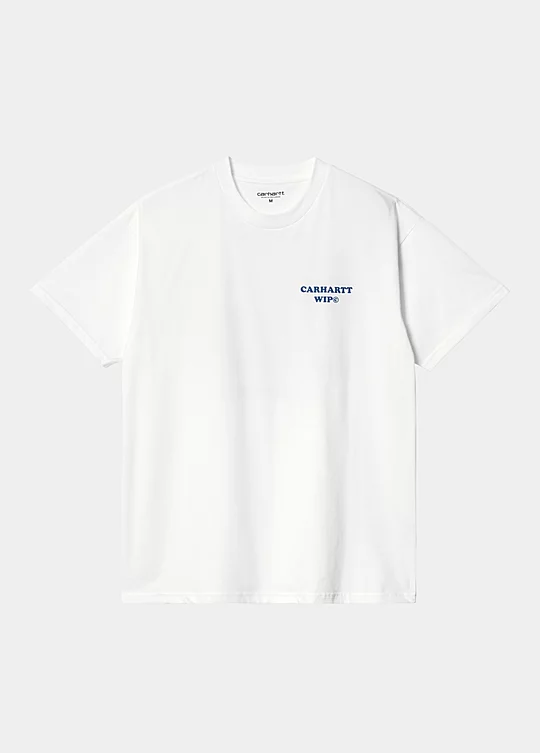 Carhartt WIP Short Sleeve Isis Maria Dinner T-Shirt in Bianco