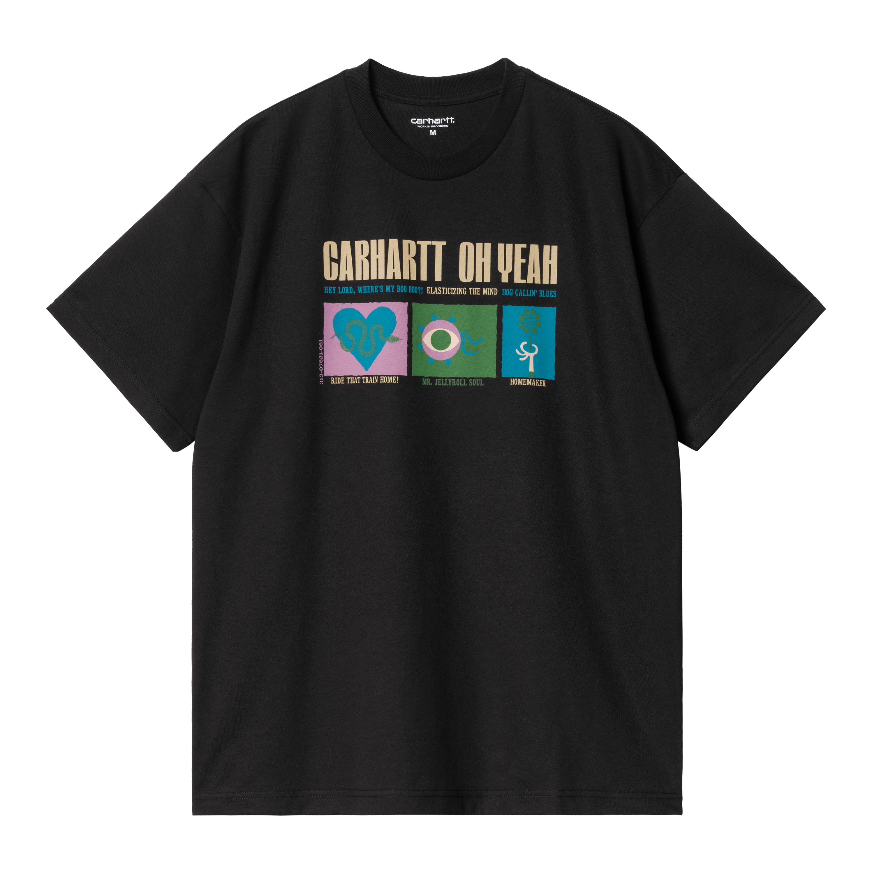 Carhartt WIP Short Sleeve Oh Yeah T-Shirt in Black