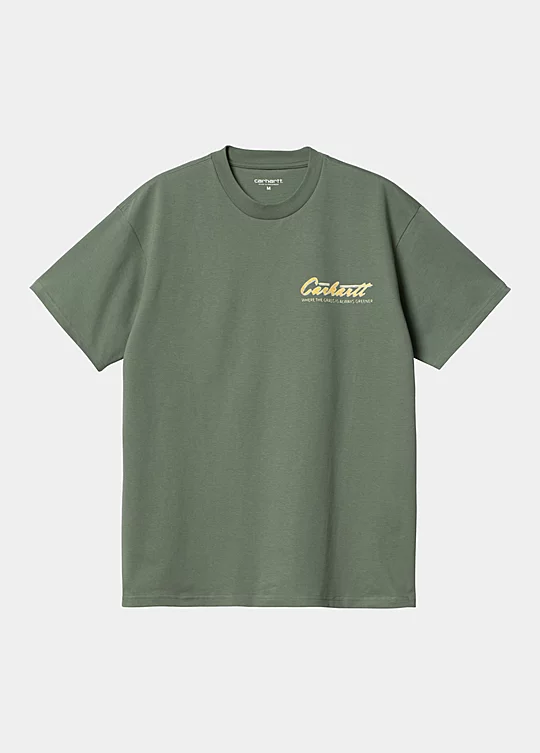Carhartt WIP Short Sleeve Green Grass T-Shirt in Verde