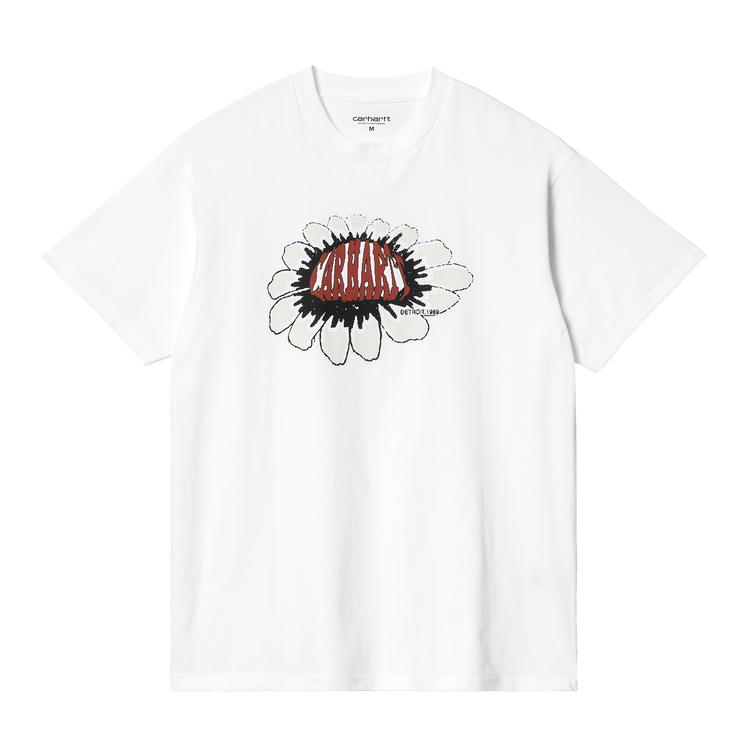 Carhartt WIP Short Sleeve Pixel Flower T-Shirt em Branco