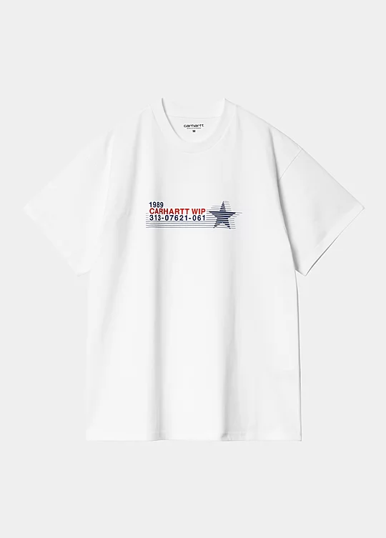 Carhartt WIP Short Sleeve 313 Star T-Shirt en Blanco