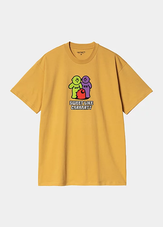 Carhartt WIP Short Sleeve Gummy T-Shirt en Amarillo