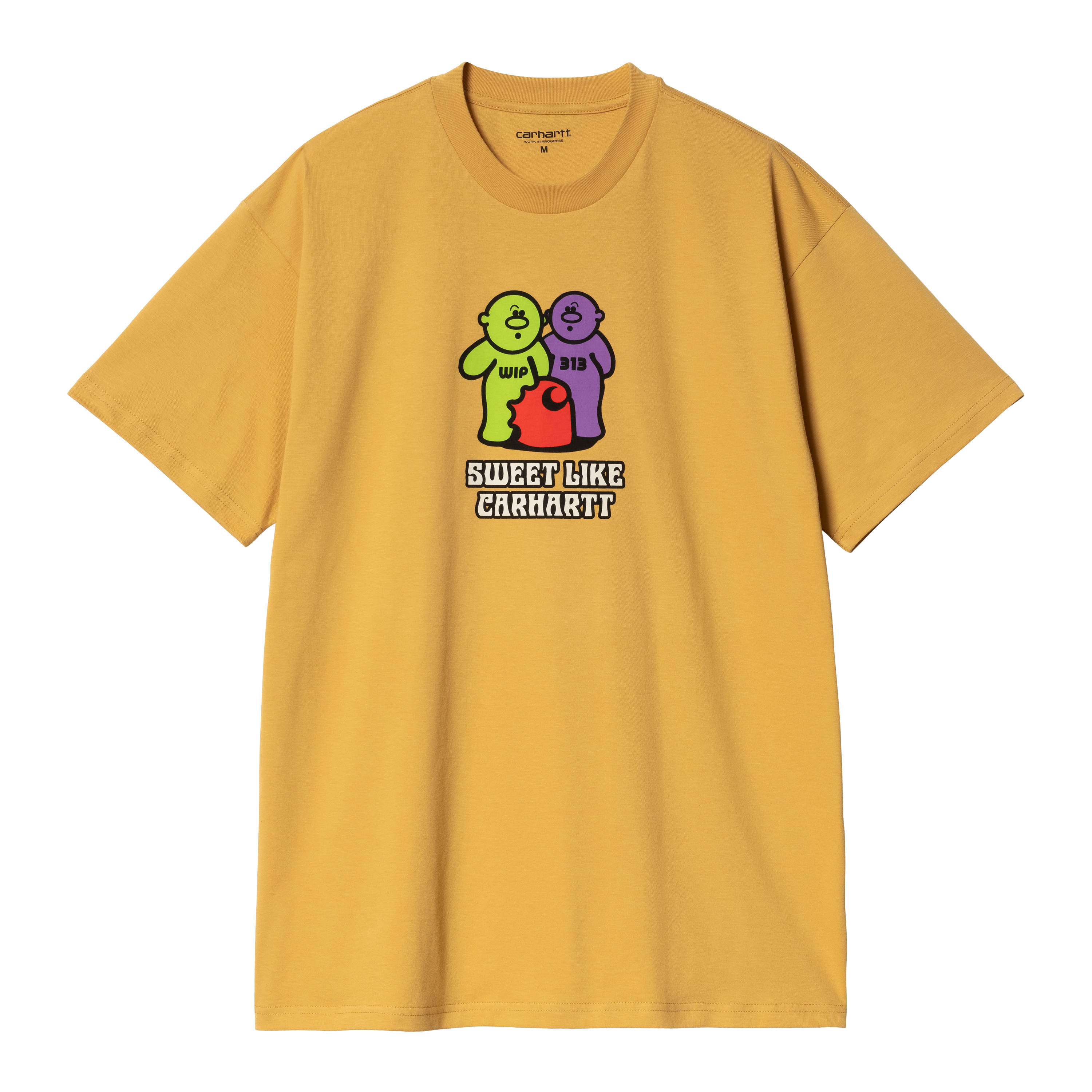 Carhartt WIP Short Sleeve Gummy T-Shirt in Giallo