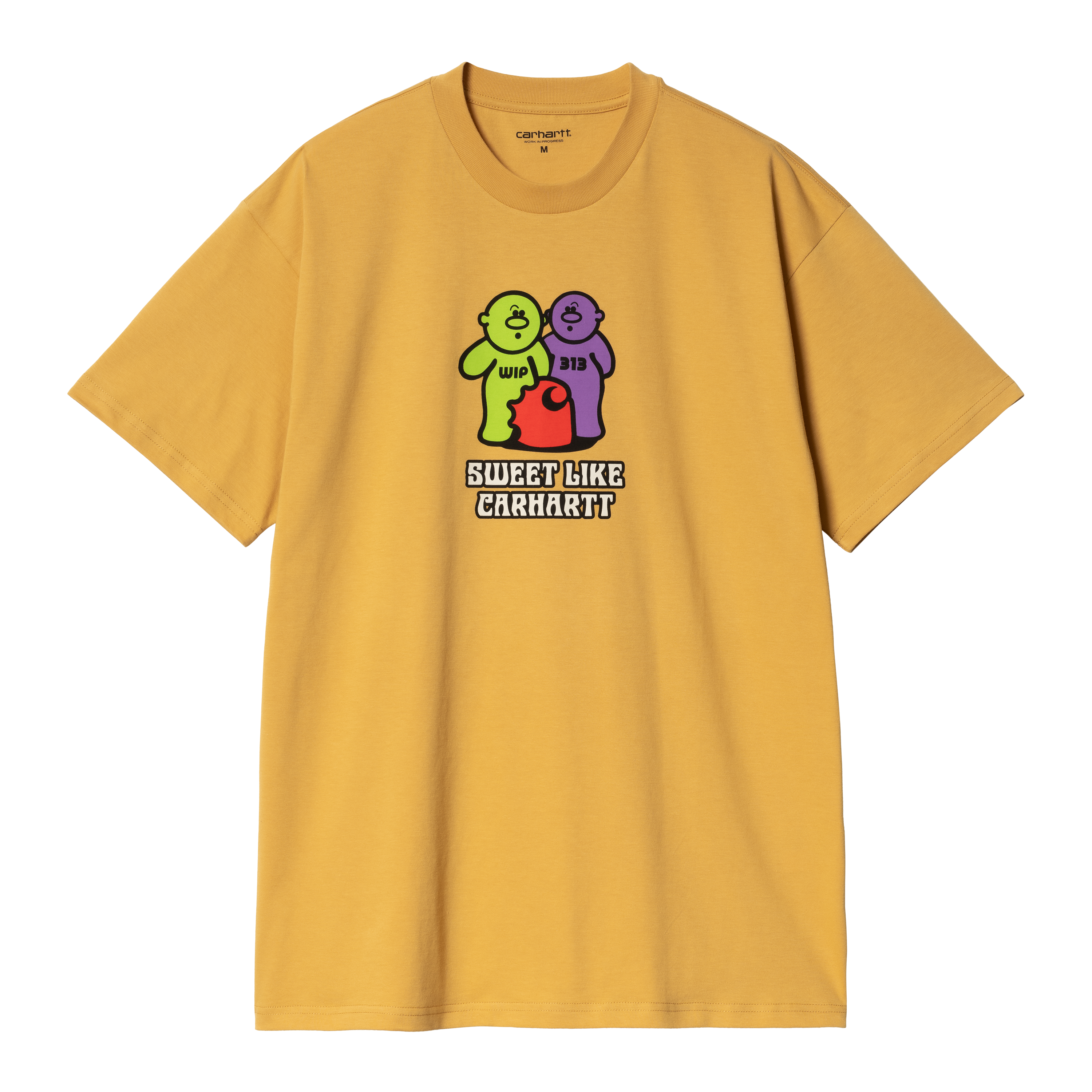 Carhartt WIP Short Sleeve Gummy T-Shirt in Yellow