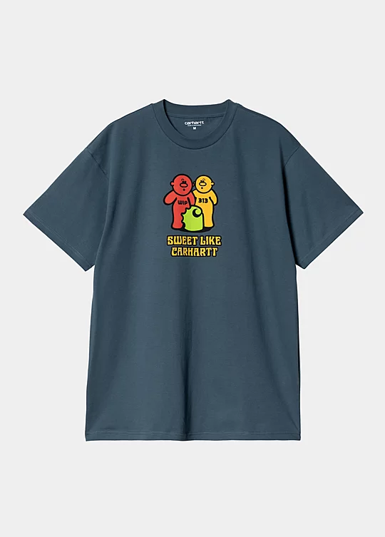 Carhartt WIP Short Sleeve Gummy T-Shirt in Blue