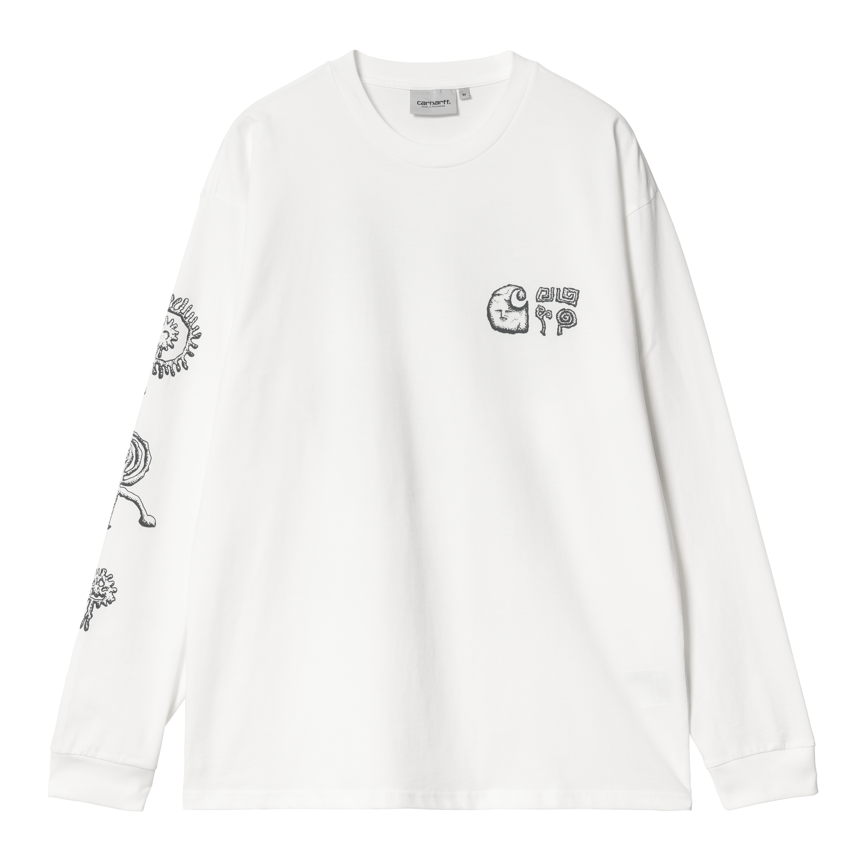 Carhartt WIP Long Sleeve Mimetolith T-Shirt in White