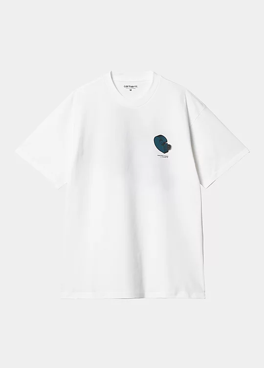 Carhartt WIP Short Sleeve Diagram C T-Shirt in Bianco