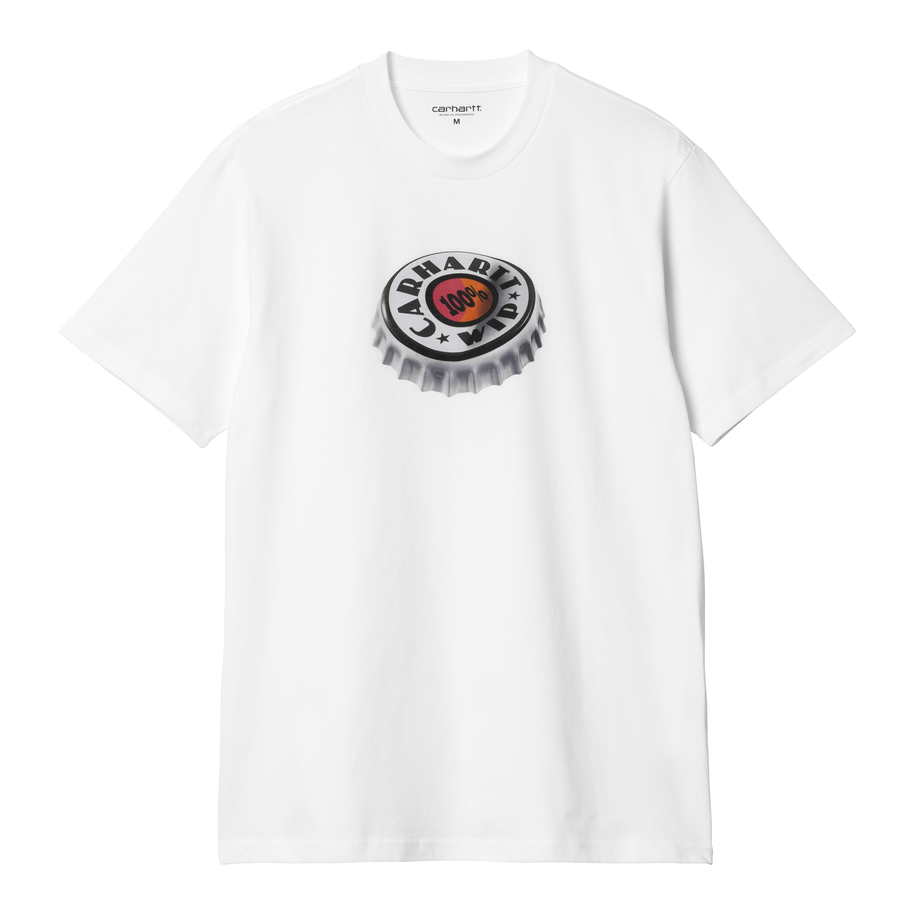 Carhartt WIP Short Sleeve Bottle Cap T-Shirt in Weiß