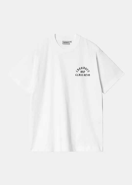 Carhartt WIP Short Sleeve Class of 89 T-Shirt in Bianco