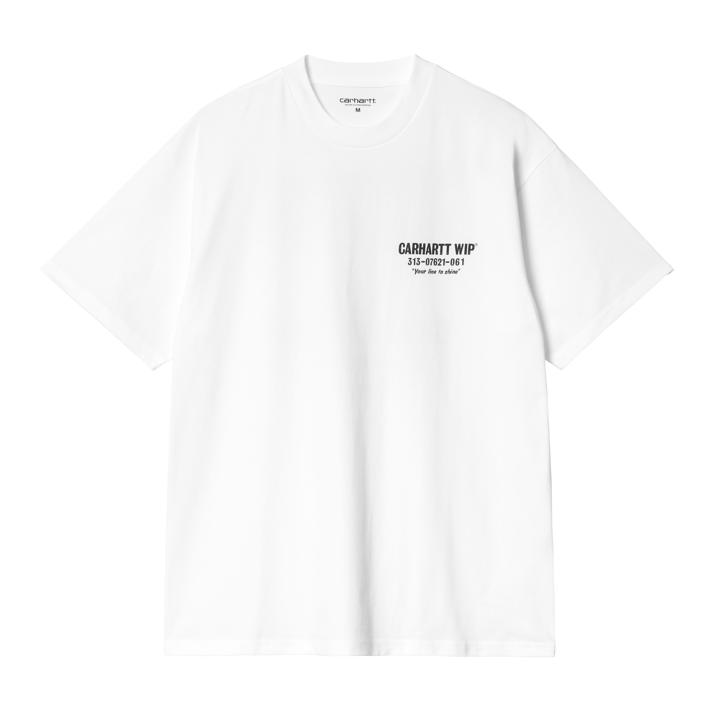 Carhartt WIP Short Sleeve Less Troubles T-Shirt in Bianco