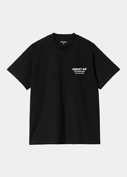 Carhartt WIP Short Sleeve Less Troubles T-Shirt in Nero
