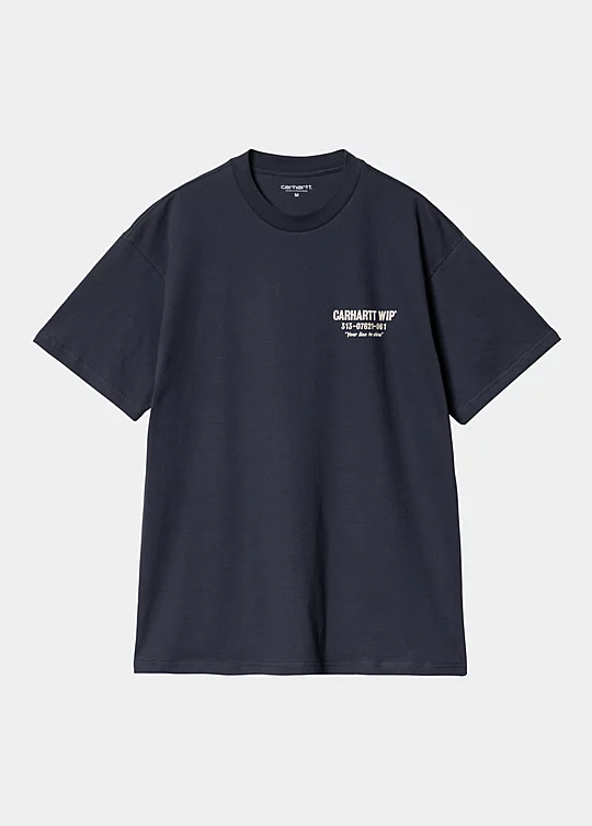 Carhartt WIP Short Sleeve Less Troubles T-Shirt in Blu