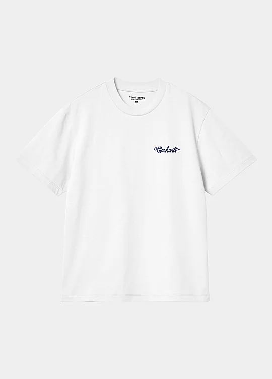 Carhartt WIP Women’s Short Sleeve Stitch T-Shirt en Blanco