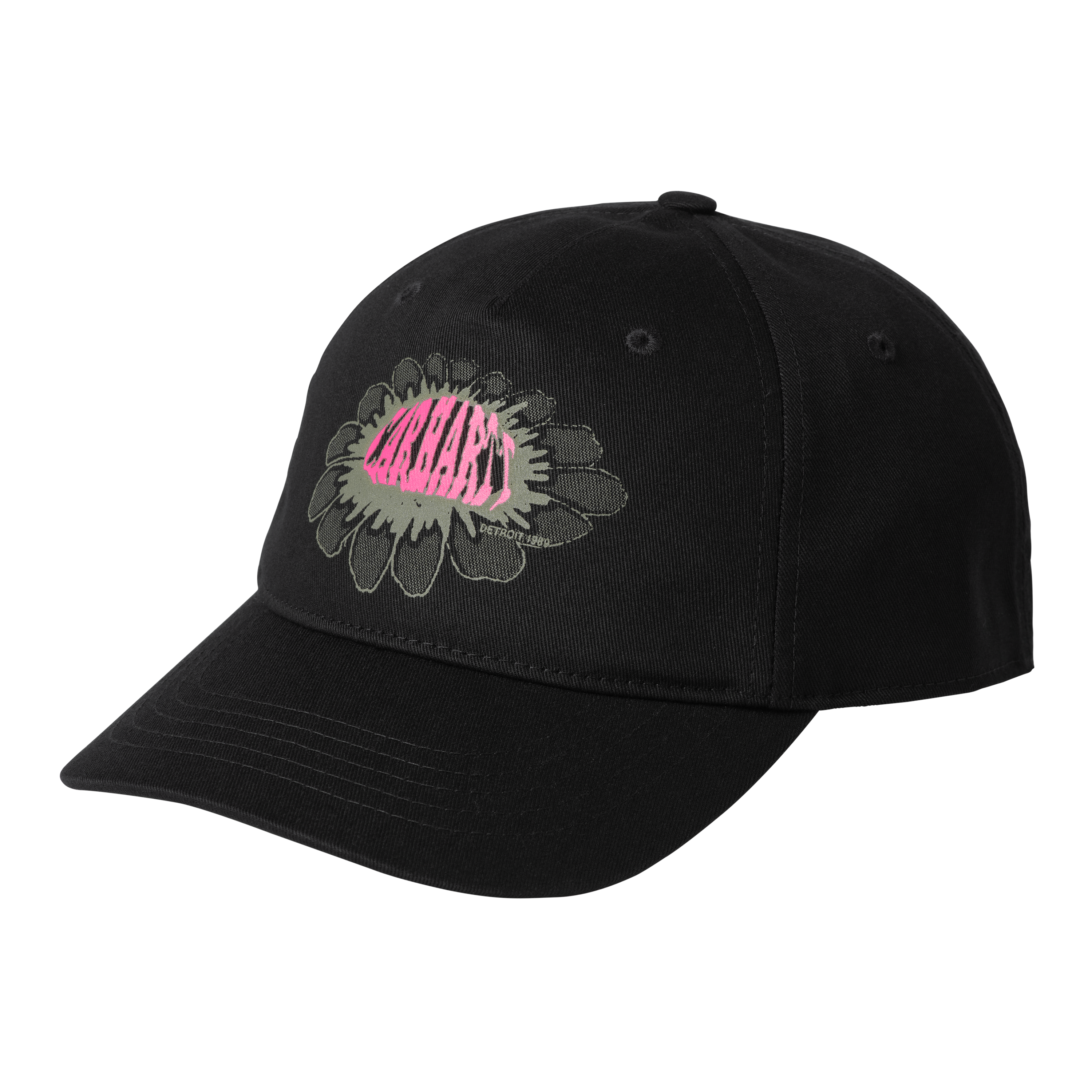 Carhartt WIP Pixel Flower Cap in Schwarz