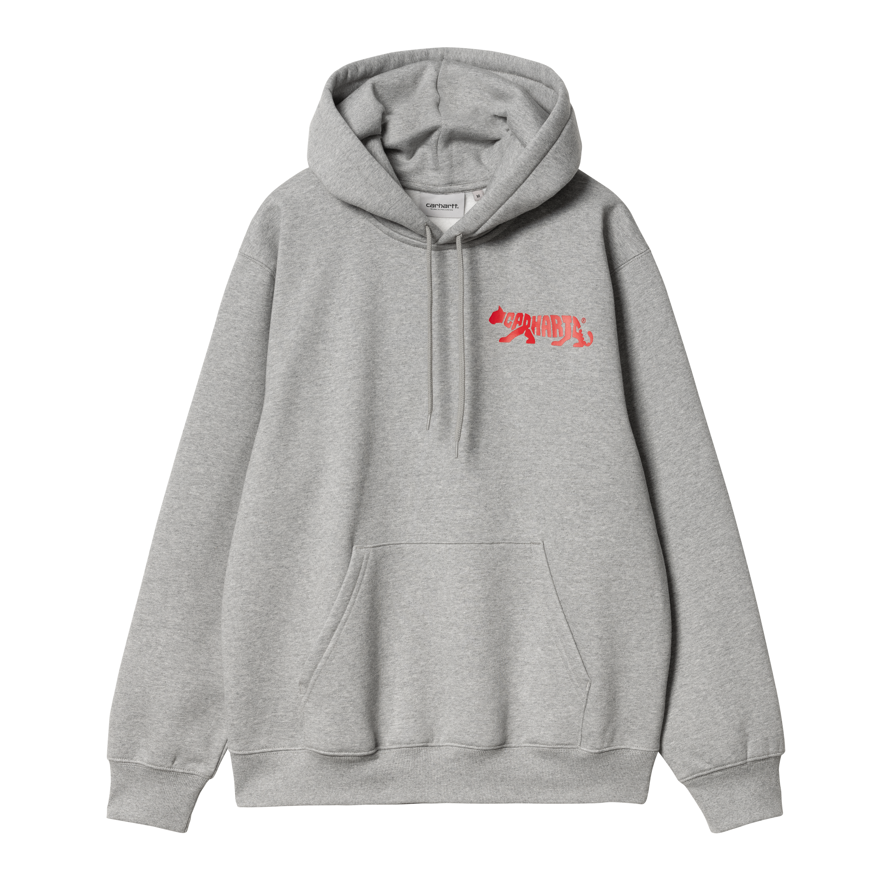 Carhartt WIP Hooded Rocky Script Sweat in Grigio