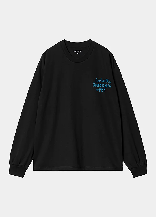 Carhartt WIP Long Sleeve Soundface T-Shirt in Schwarz