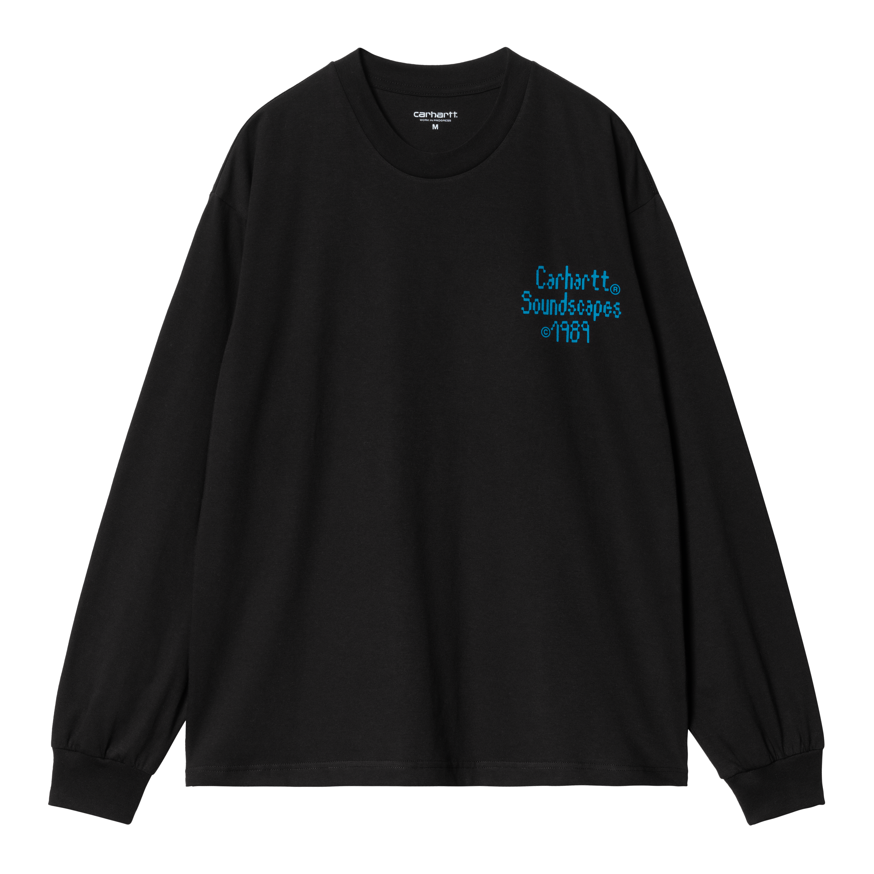 Carhartt WIP Long Sleeve Soundface T-Shirt en Negro
