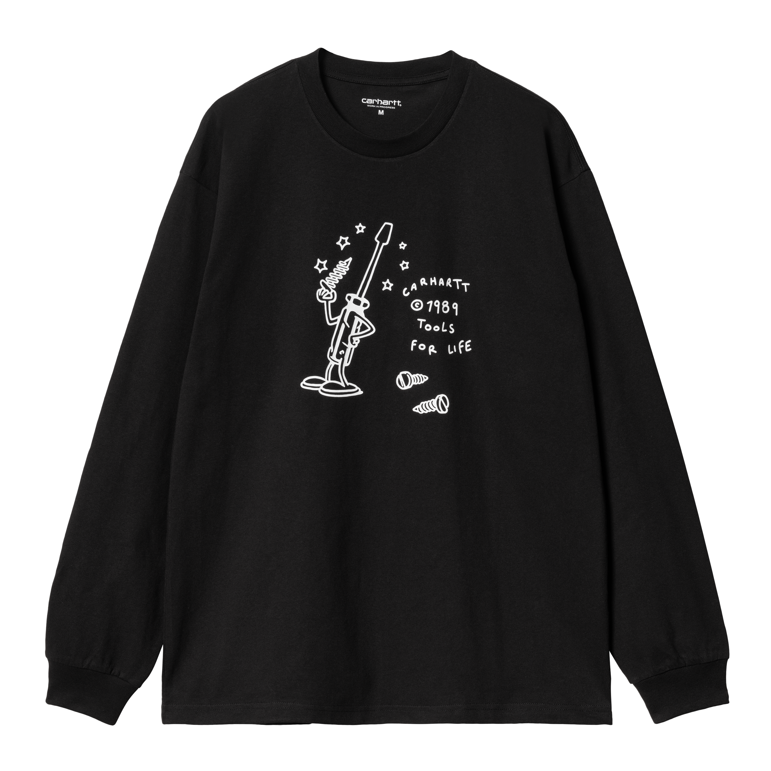 Carhartt WIP Long Sleeve Tools For Life T-Shirt in Black