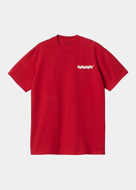Carhartt WIP Short Sleeve Fast Food T-Shirt in Rosso