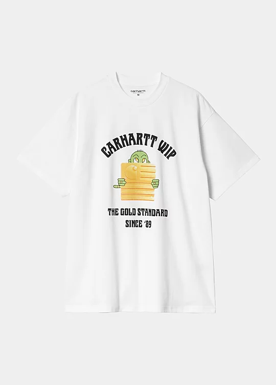 Carhartt WIP Short Sleeve Gold Standard T-Shirt in Weiß