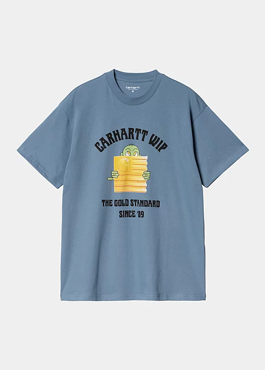 Carhartt WIP Short Sleeve Gold Standard T-Shirt in Blue