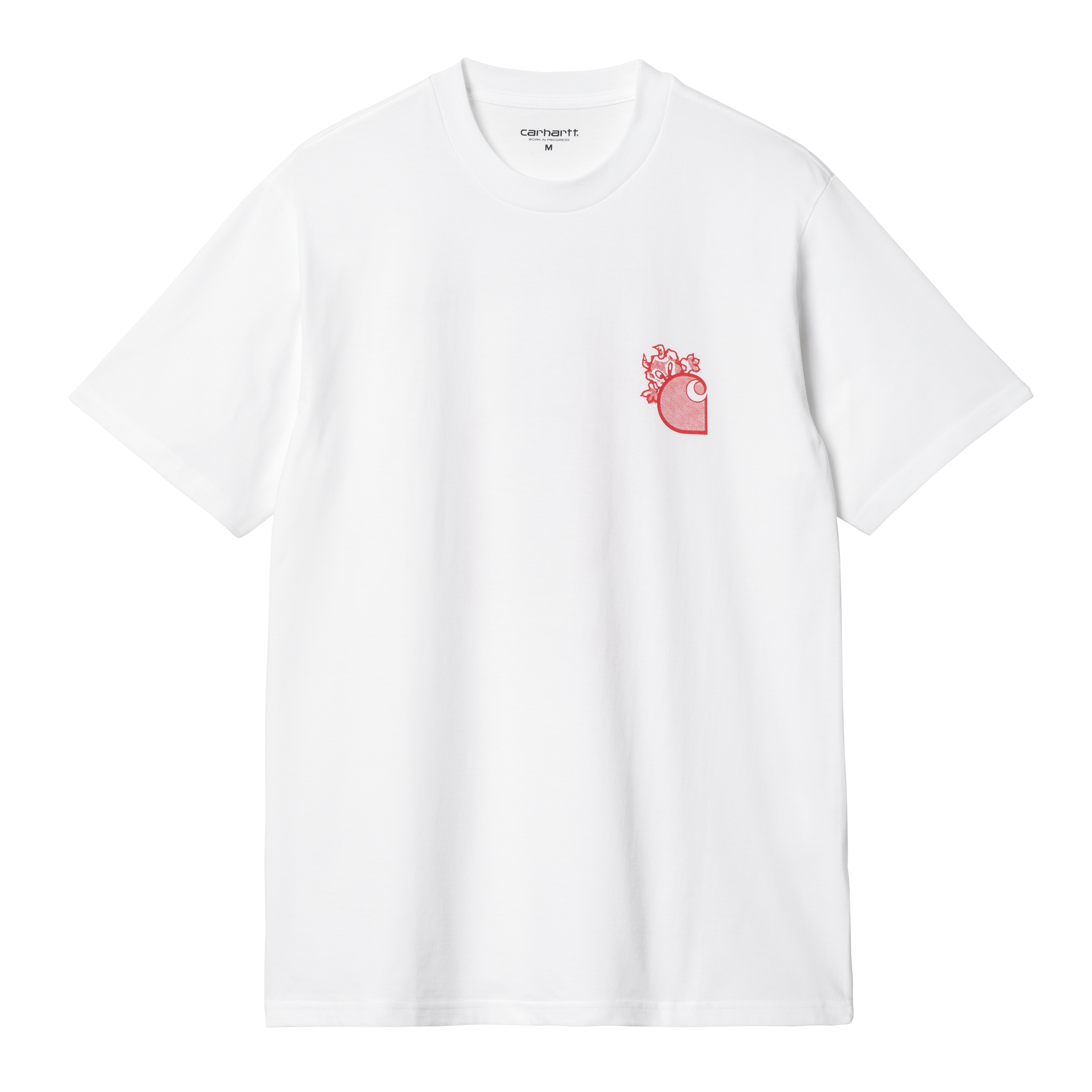 Carhartt WIP Short Sleeve Little Hellraiser T-Shirt en Blanco