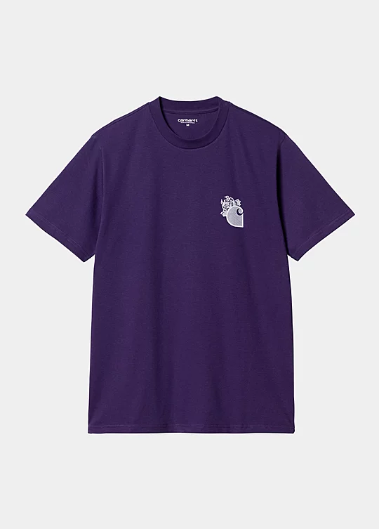 Carhartt WIP Short Sleeve Little Hellraiser T-Shirt in Purple