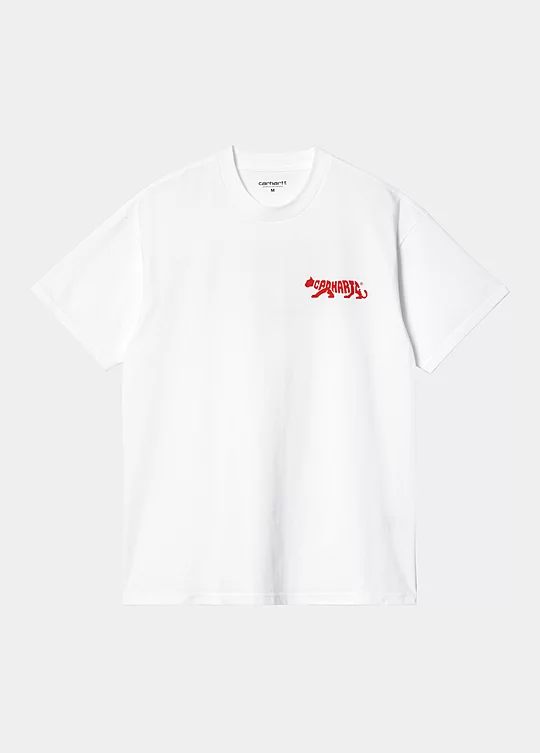 Carhartt WIP Short Sleeve Rocky T-Shirt in Bianco