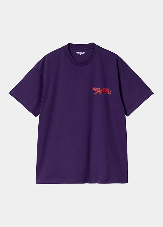 Carhartt WIP Short Sleeve Rocky T-Shirt in Purple
