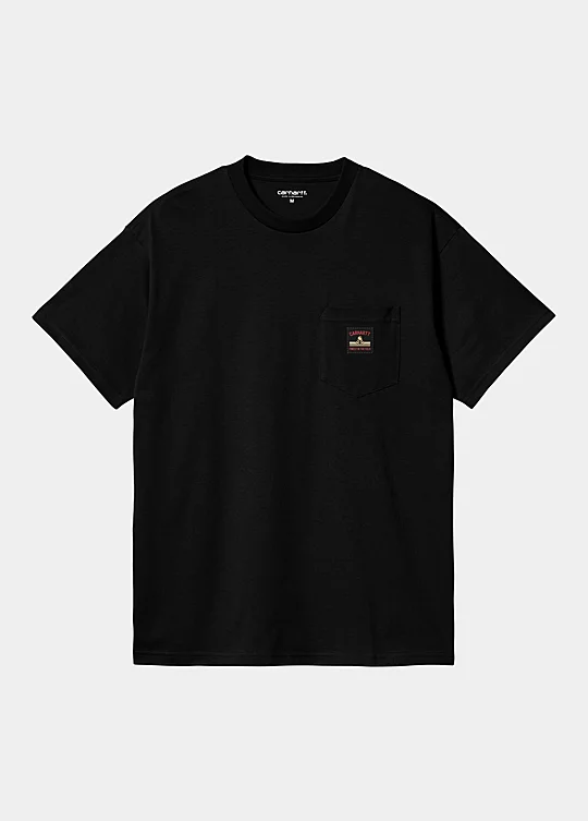 Carhartt WIP Short Sleeve Field Pocket T-Shirt in Nero