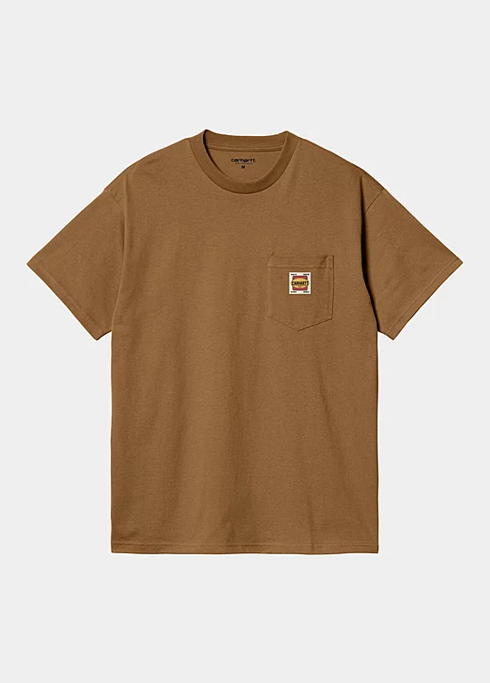 Carhartt WIP Short Sleeve Field Pocket T-Shirt in Marrone