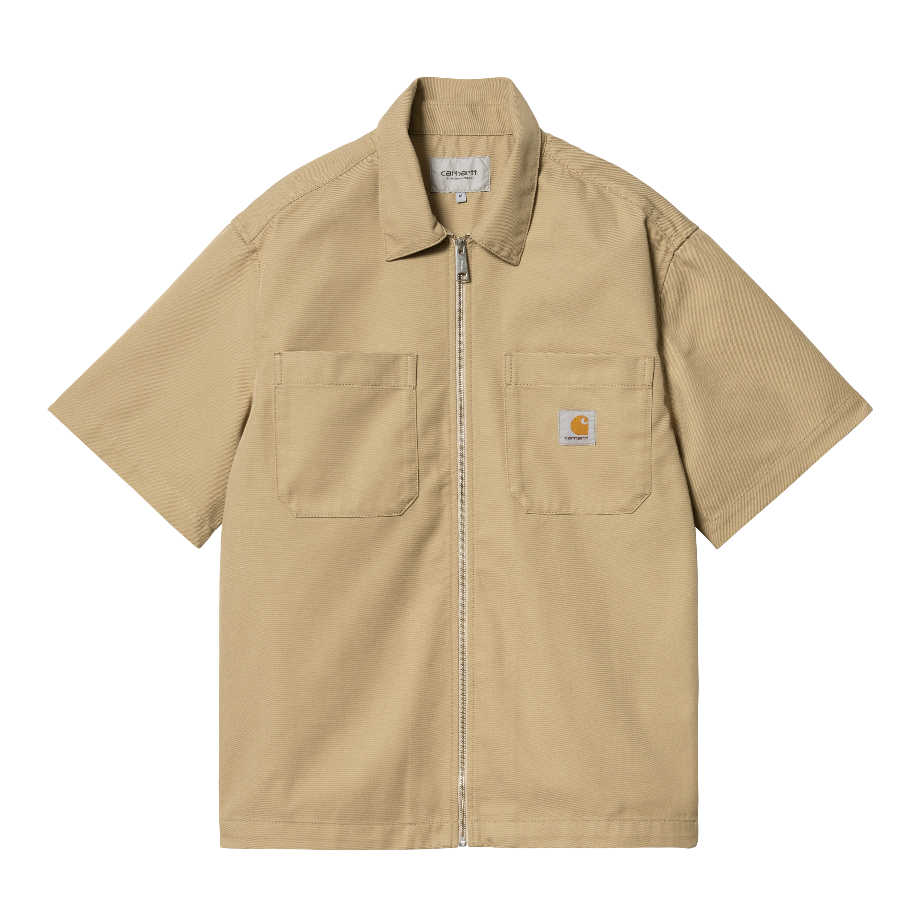 Carhartt WIP Short Sleeve Sandler Shirt en Beige
