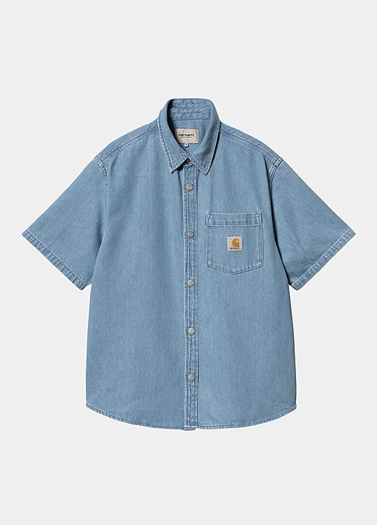 Carhartt WIP Short Sleeve Ody Shirt in Blu