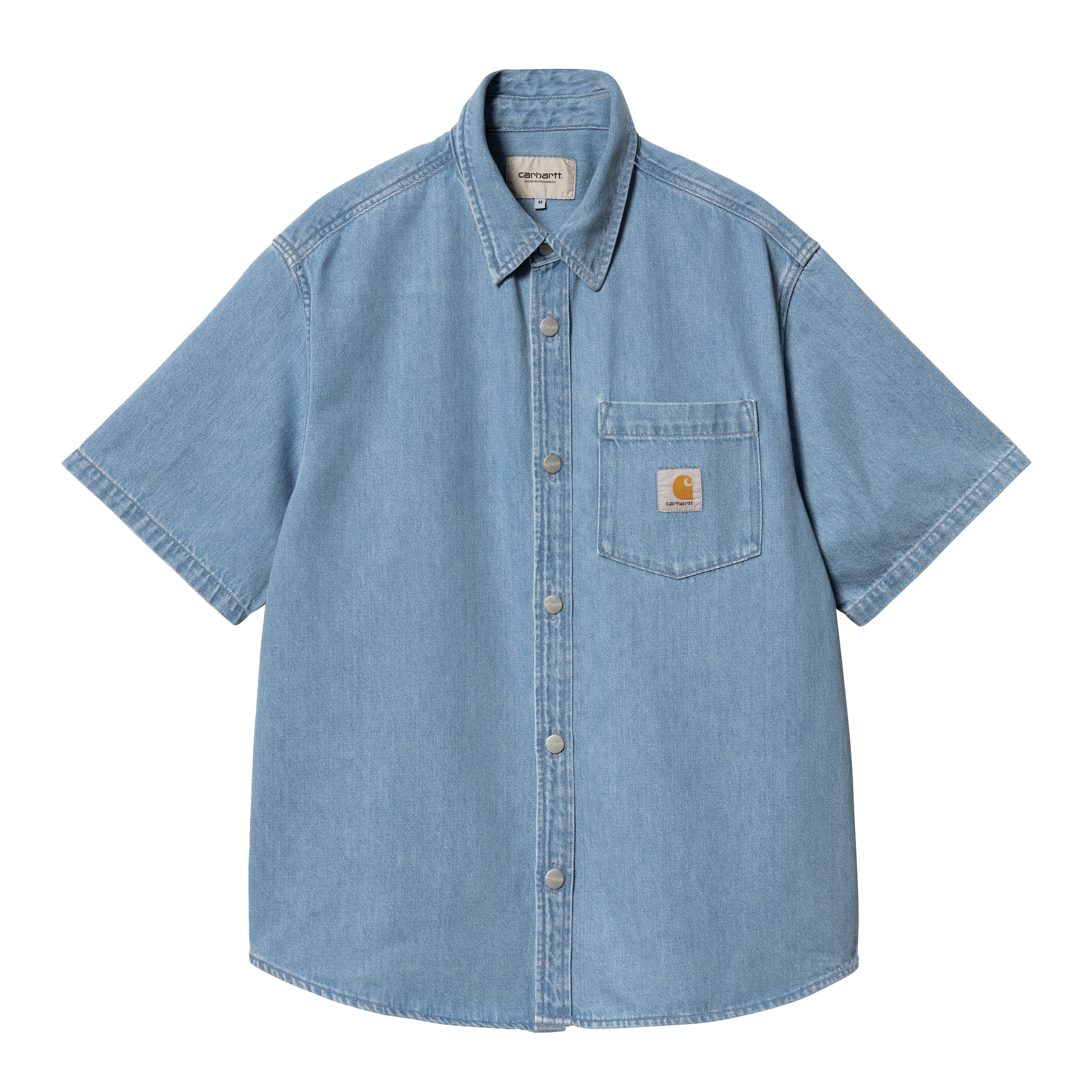 Carhartt denim sale snap front shirt