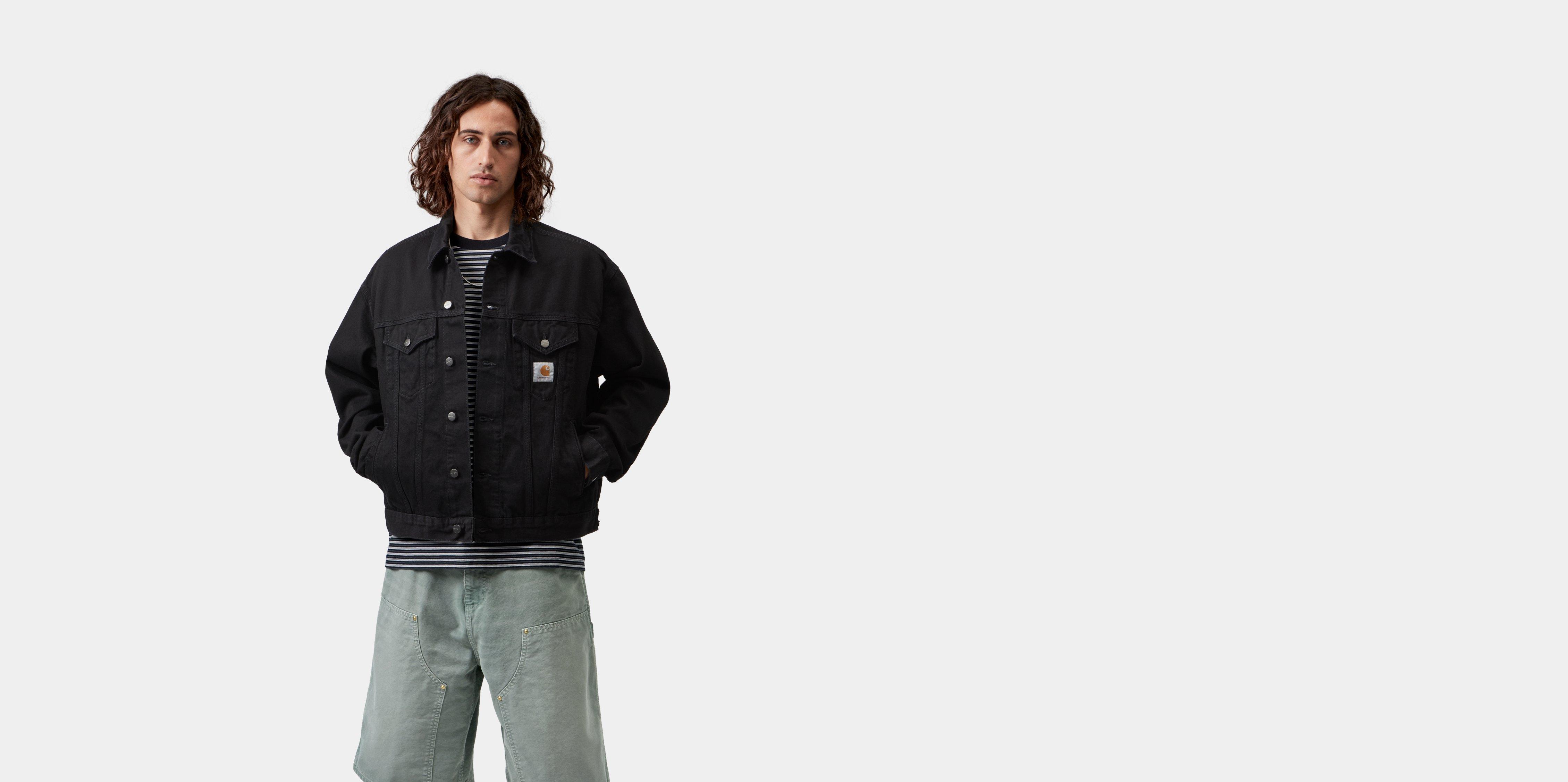 Carhartt WIP Helston Jacket Black rinsed | M | Men
