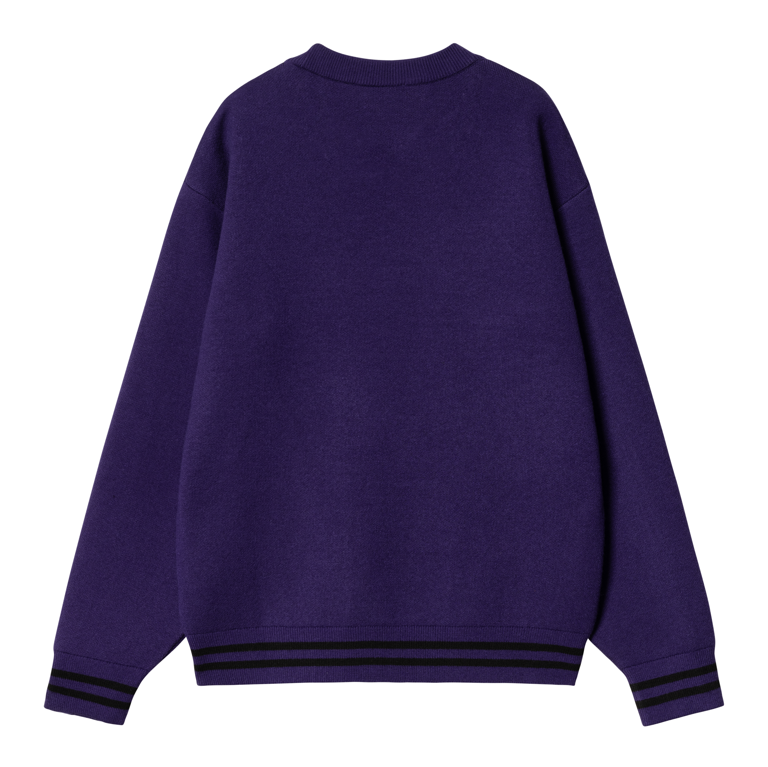 Carhartt WIP intarsia-knit-logo cardigan - Purple