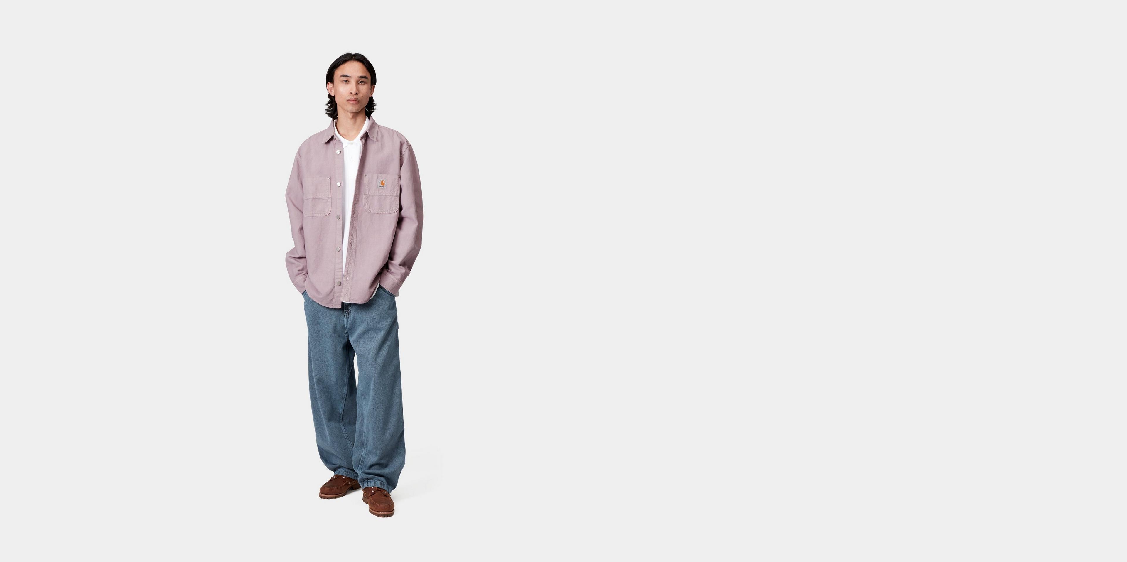 Carhartt WIP Walter Shirt Jac, Pink Fog | Official Online Store