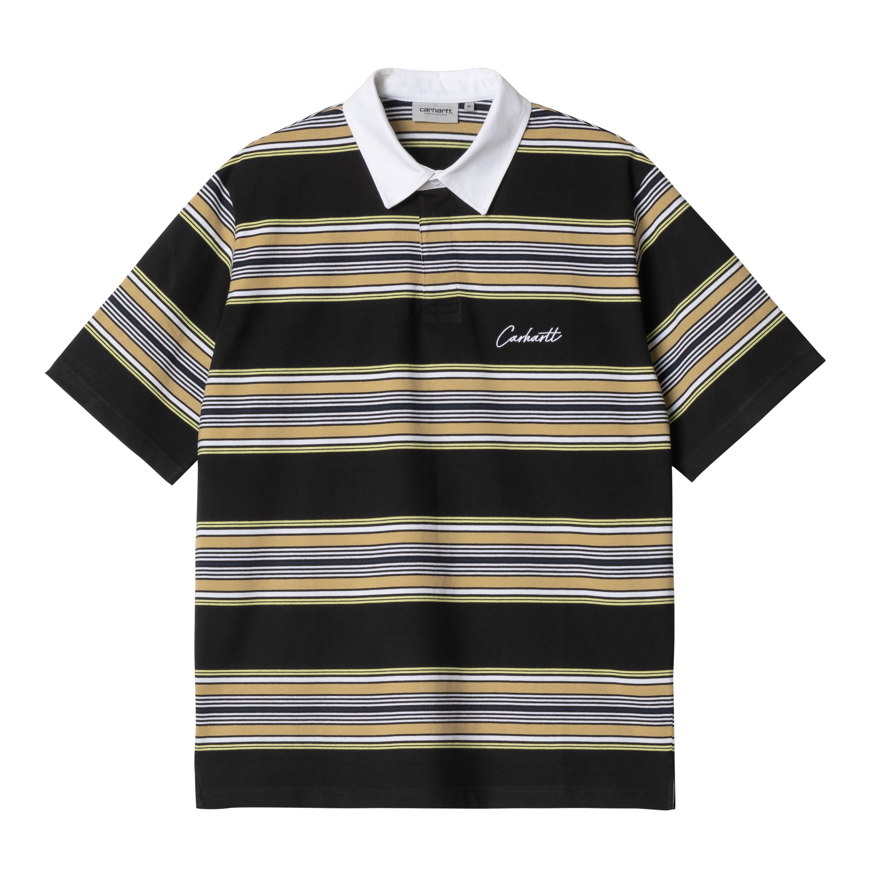 Carhartt WIP Short Sleeve Gaines Rugby Shirt in Multicolore