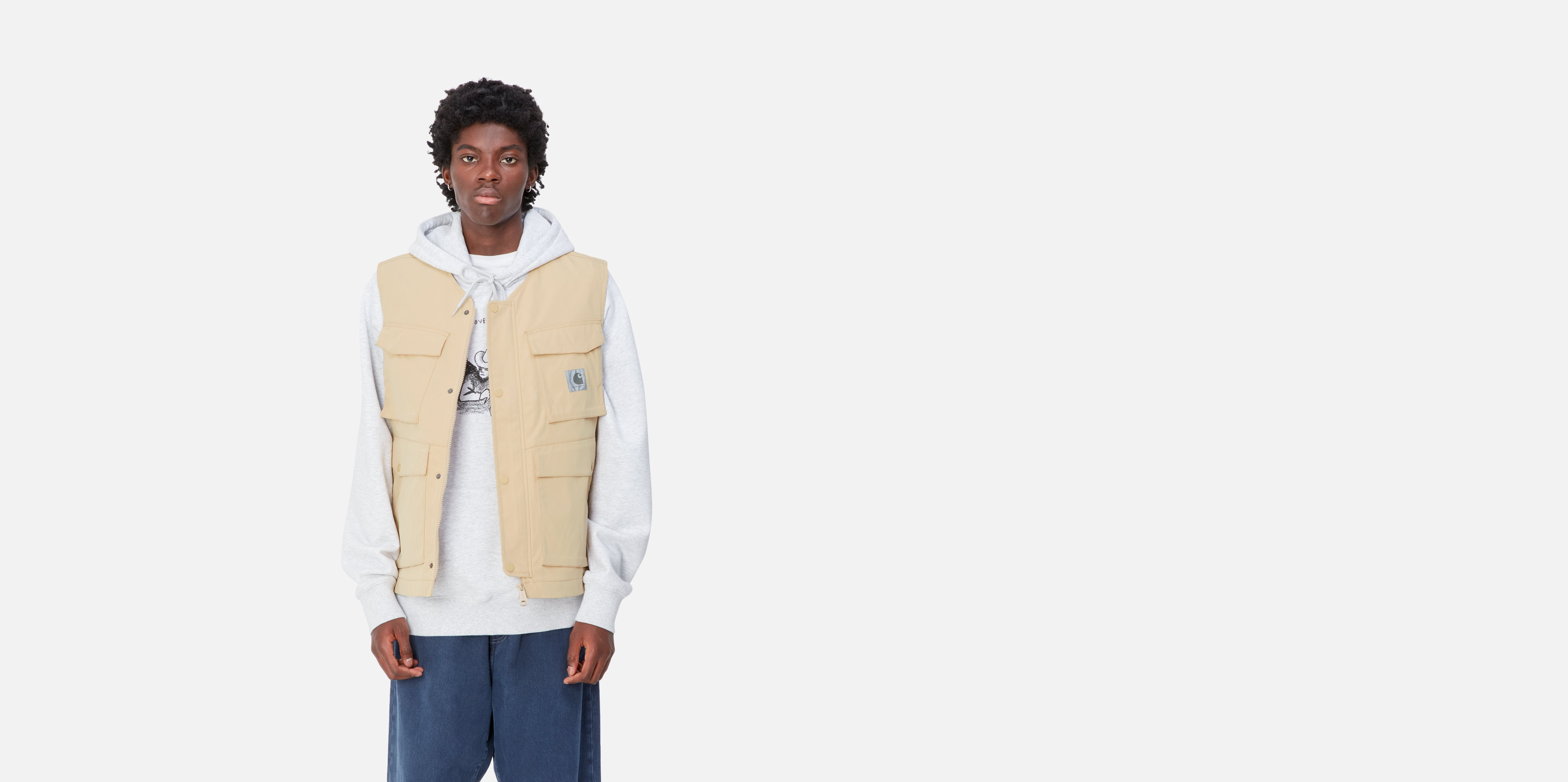 Carhartt WIP Balto Vest, Cornsilk | Official Online Store