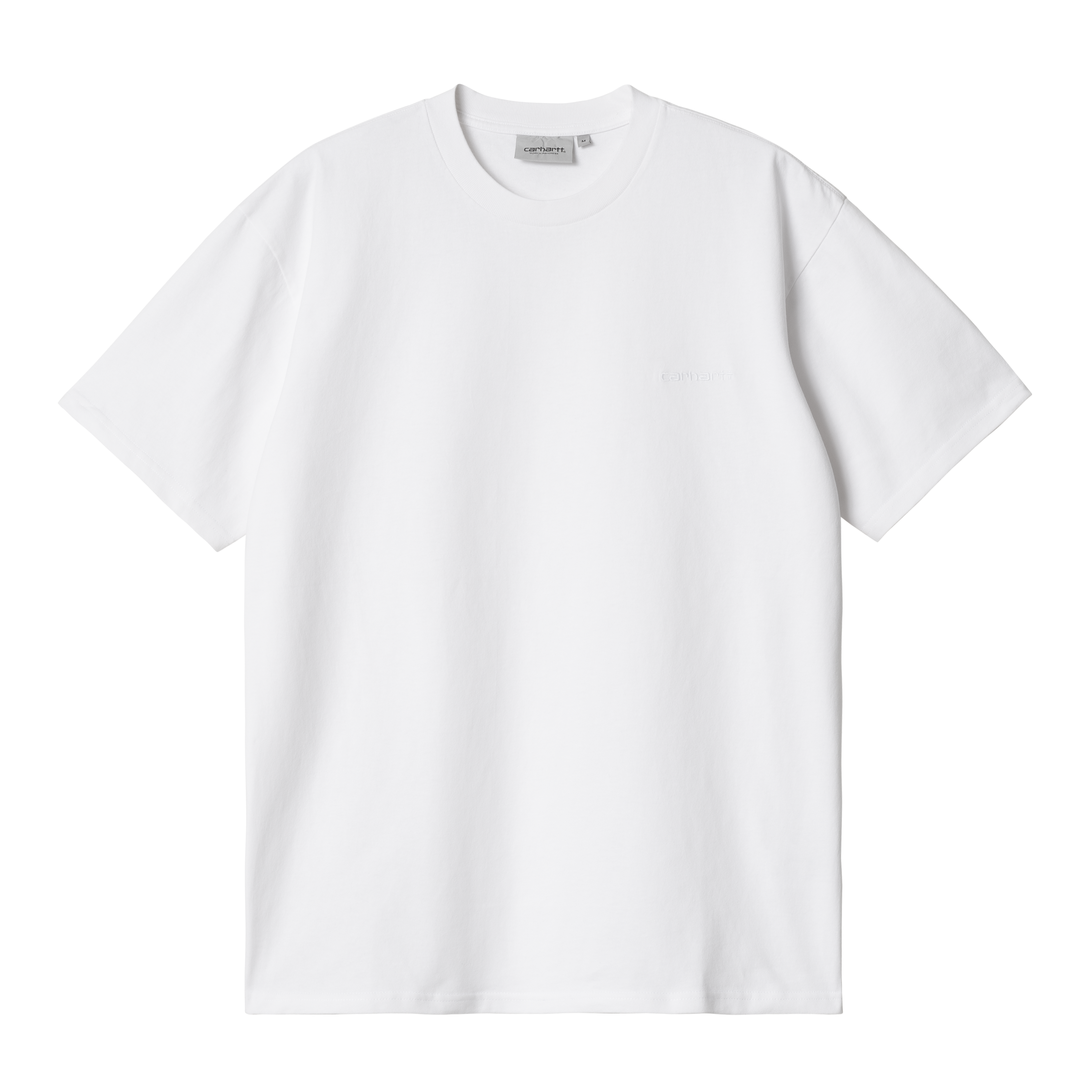 Carhartt WIP Short Sleeve Duster Script T-Shirt Blanc
