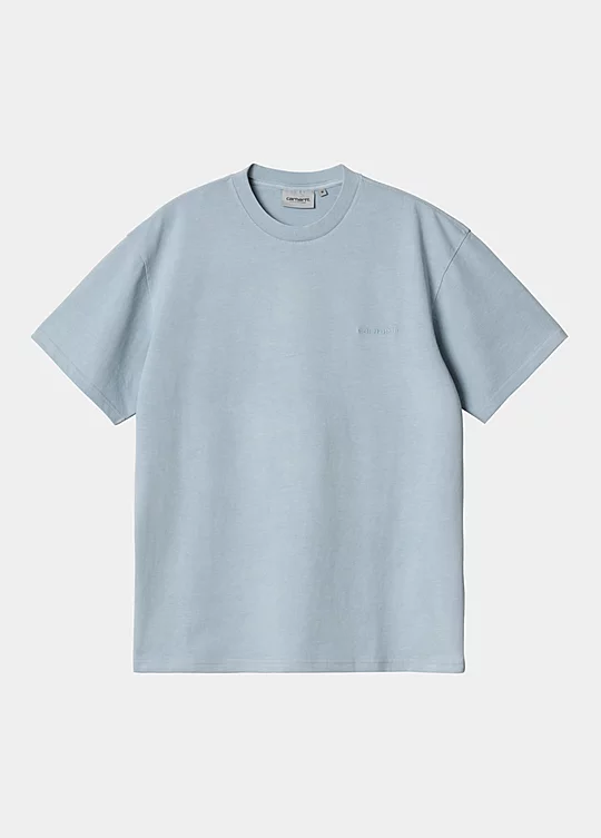 Carhartt WIP Short Sleeve Duster Script T-Shirt Bleu